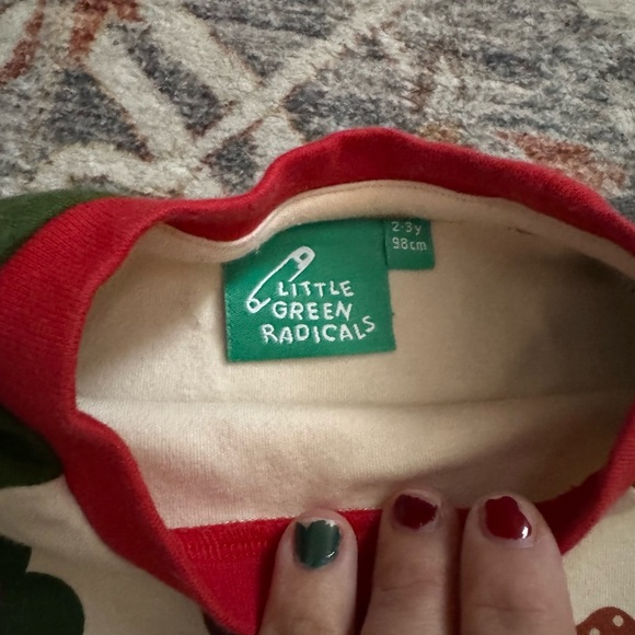 Little Green Radicals Organic Cotton Adventure Raglan Long Sleeve Toddler - Picture 3 of 3